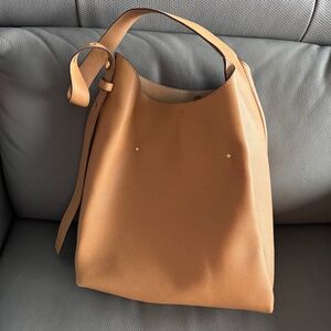 Tory Burch Romy Pebble Leather Hobo Bag